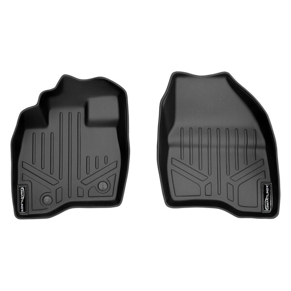 Escapada Custom Fit 1st Row Floor Mats Liner Set for 2015-2016 Ford Explorer, Black ES3567313 - main